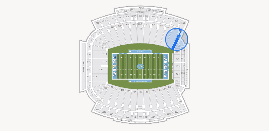 Kenan Memorial Stadium Seating Chart