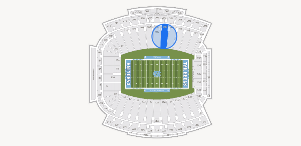 Kenan Memorial Stadium Seating Chart