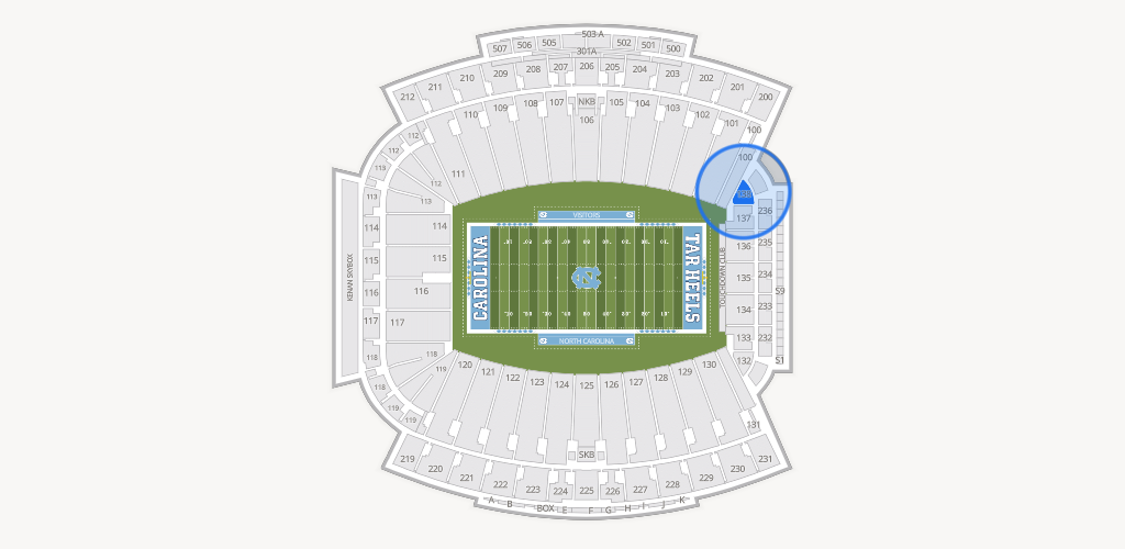 Kenan Memorial Stadium Seating Chart