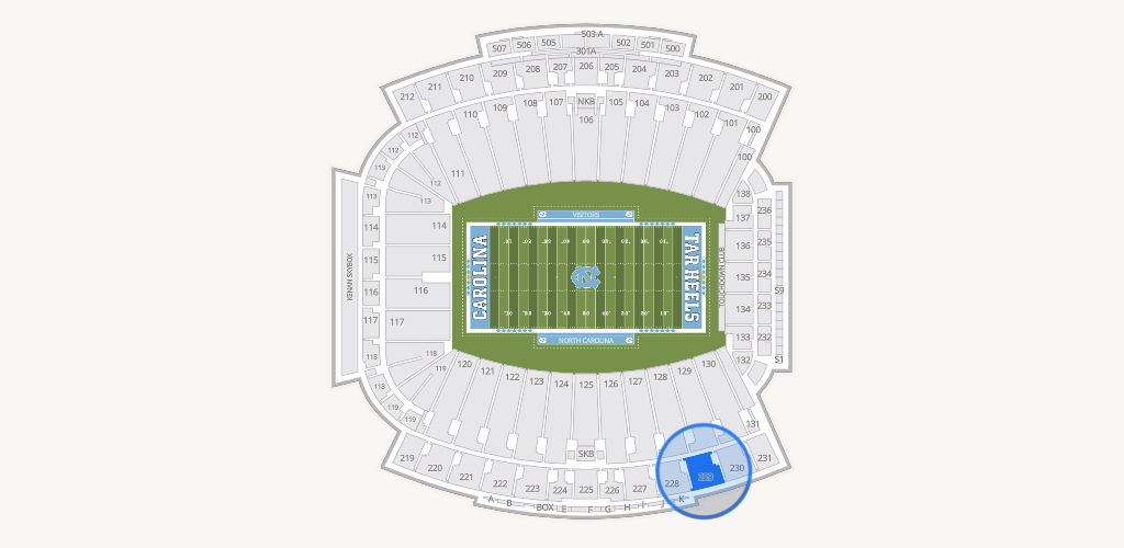 Kenan Memorial Stadium Seating Chart