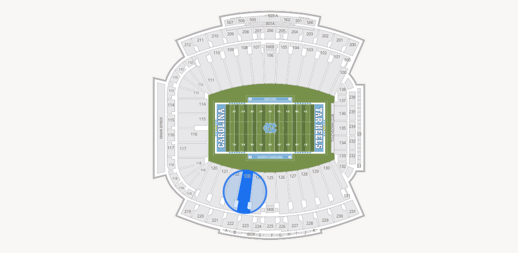 Kenan Memorial Stadium Seating Chart