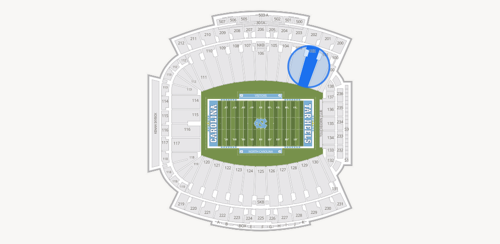 Kenan Memorial Stadium Seating Chart