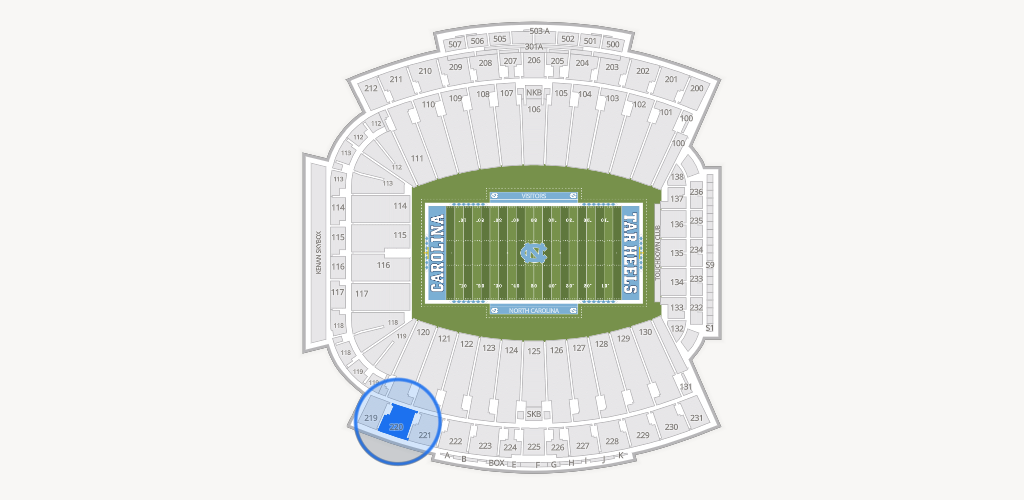 Kenan Memorial Stadium Seating Chart
