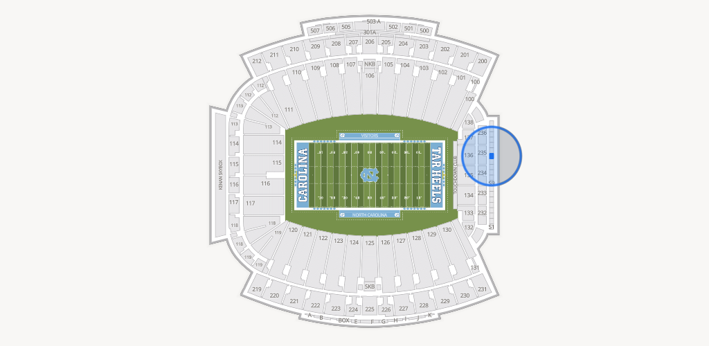 Kenan Memorial Stadium Seating Chart