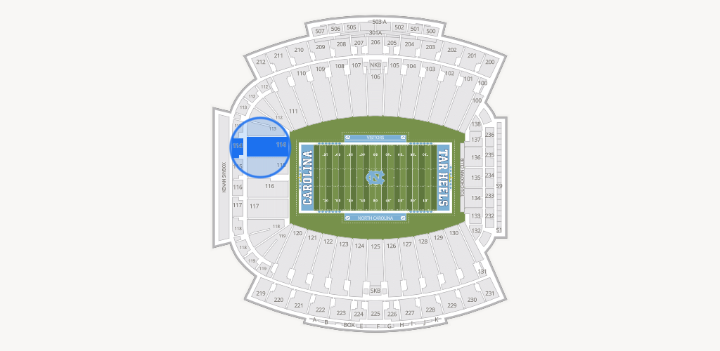 Kenan Memorial Stadium Seating Chart