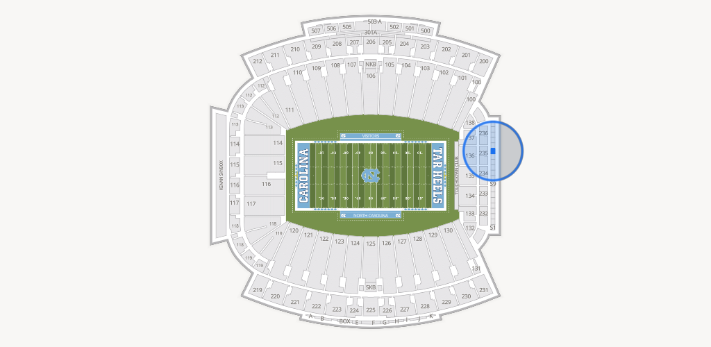 Kenan Memorial Stadium Seating Chart