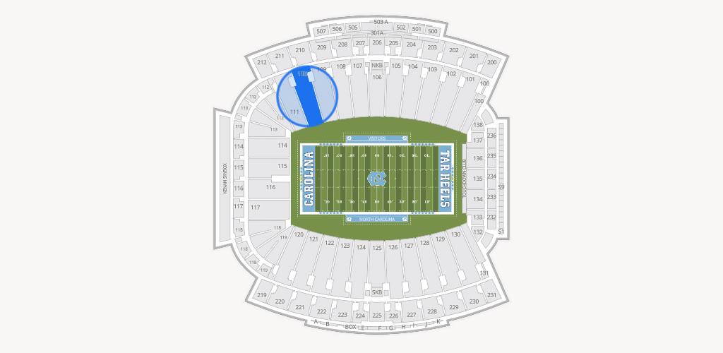 Kenan Memorial Stadium Seating Chart