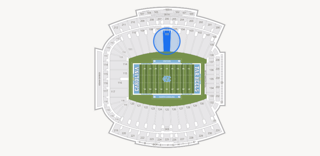Kenan Memorial Stadium Seating Chart