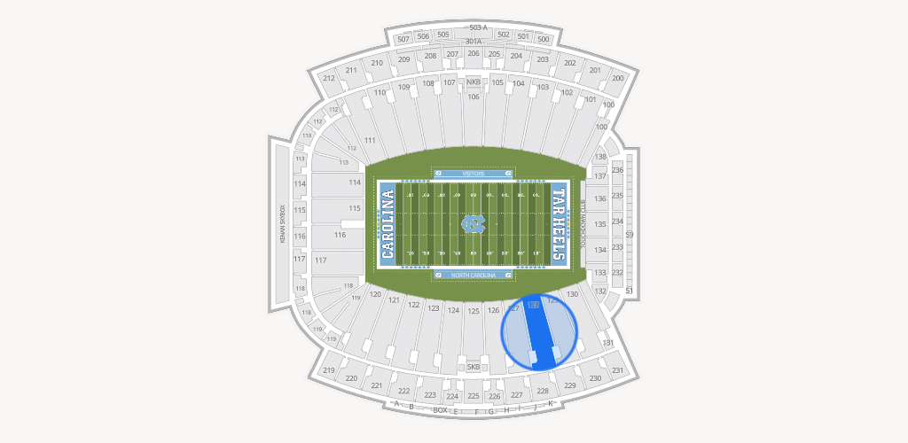 Kenan Memorial Stadium Seating Chart