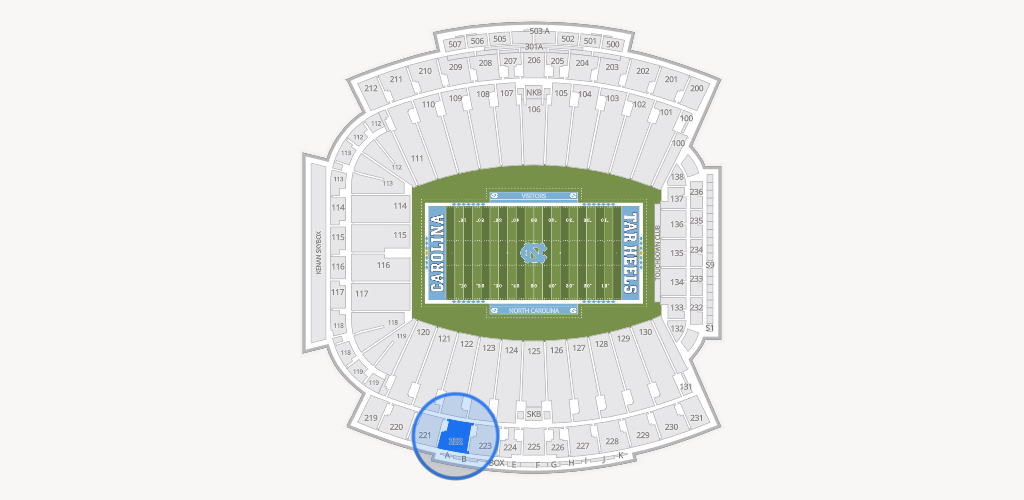 Kenan Memorial Stadium Seating Chart