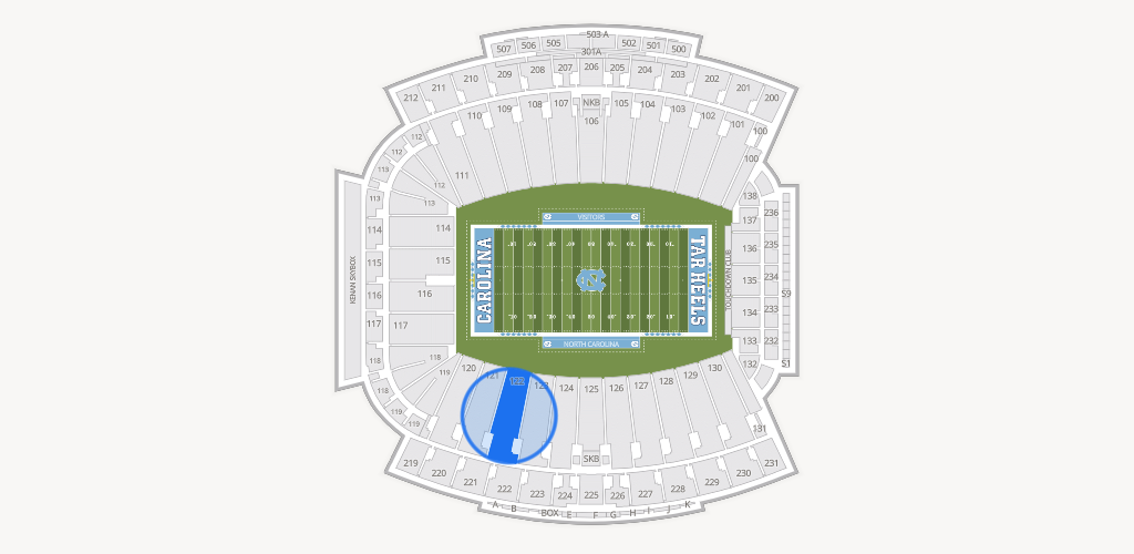Kenan Memorial Stadium Seating Chart