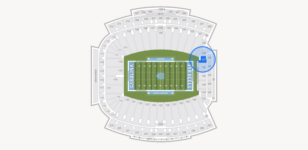 Kenan Memorial Stadium Seating Chart