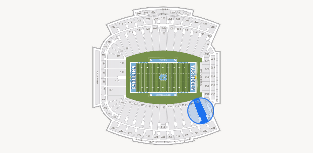 Kenan Memorial Stadium Seating Chart