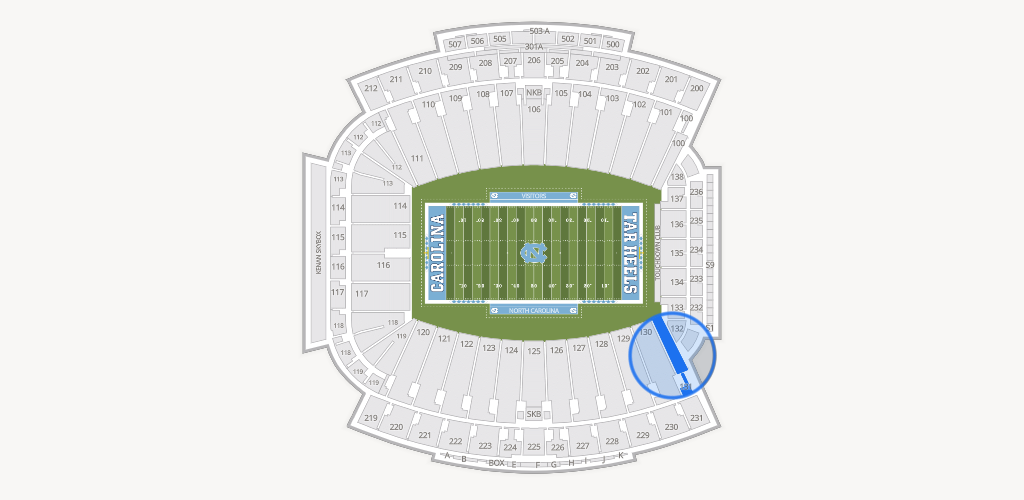 Kenan Memorial Stadium Seating Chart
