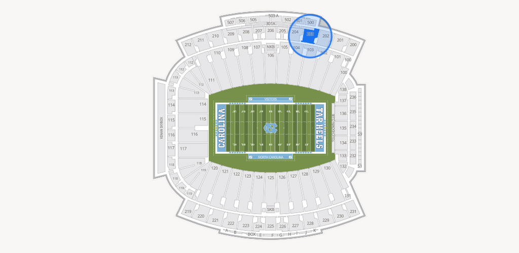 Kenan Memorial Stadium Seating Chart