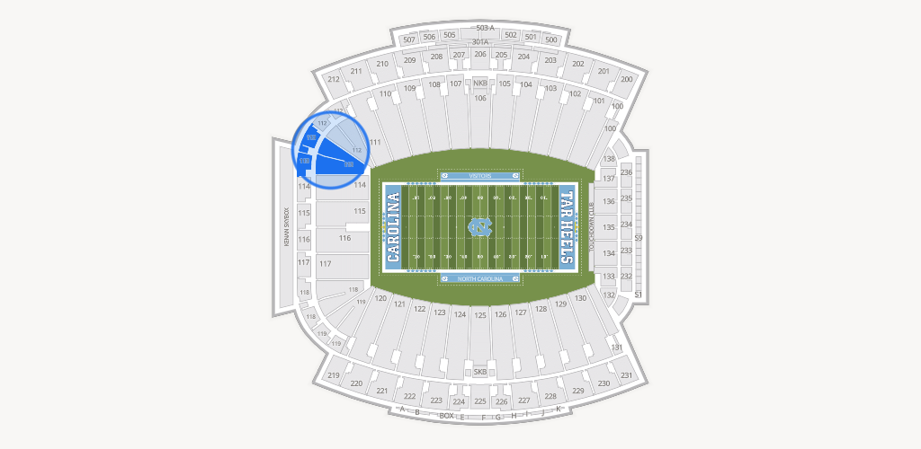 Kenan Memorial Stadium Seating Chart