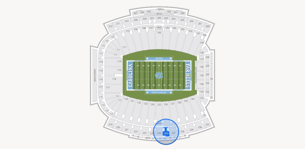 Kenan Memorial Stadium Seating Chart