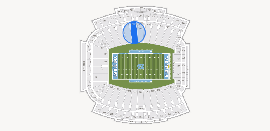 Kenan Memorial Stadium Seating Chart