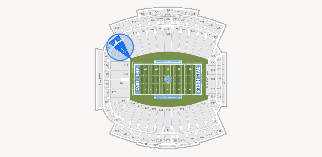 Kenan Memorial Stadium Seating Chart