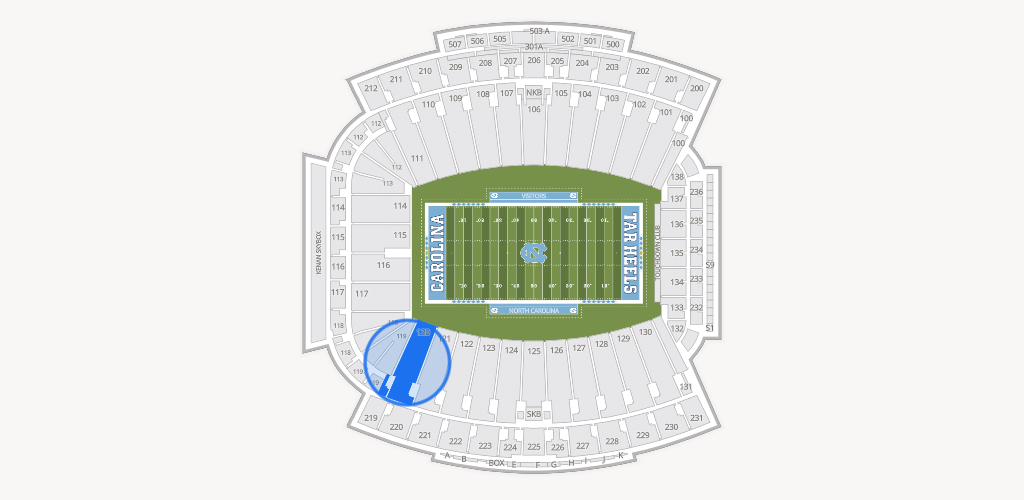Kenan Memorial Stadium Seating Chart