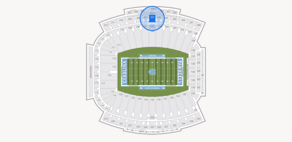 Kenan Memorial Stadium Seating Chart