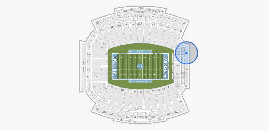 Kenan Memorial Stadium Seating Chart