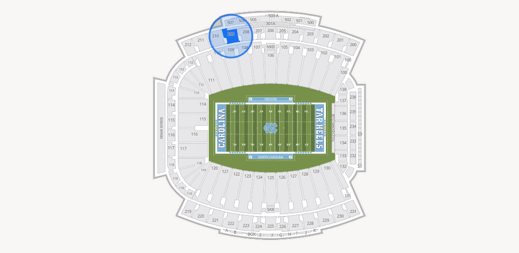 Kenan Memorial Stadium Seating Chart