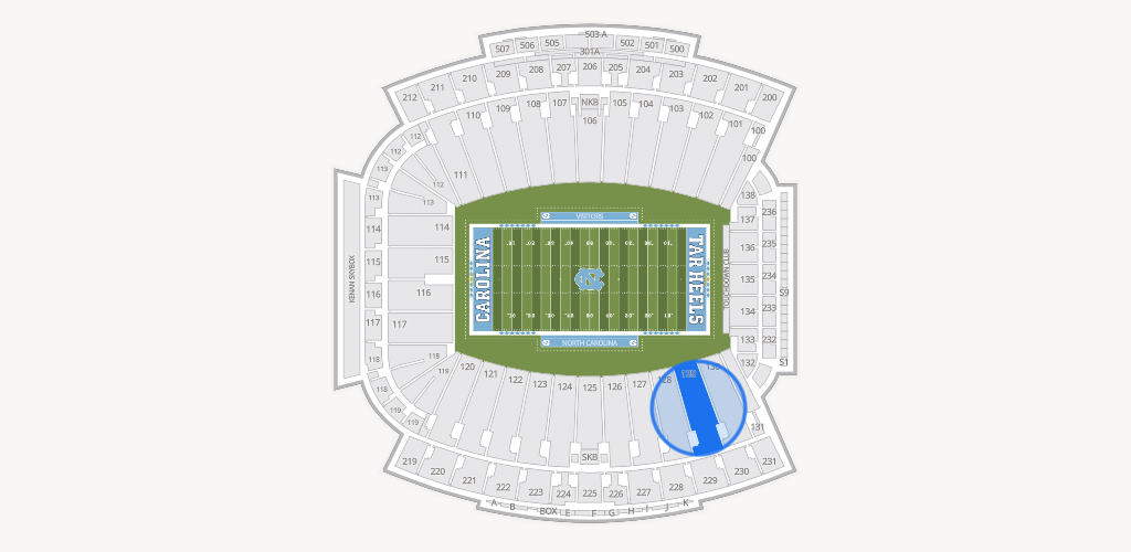 Kenan Memorial Stadium Seating Chart