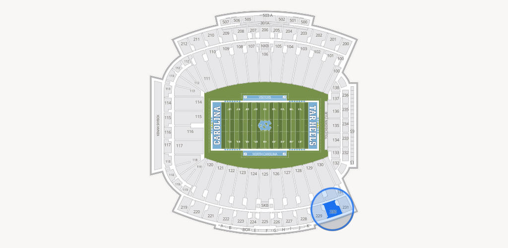 Kenan Memorial Stadium Seating Chart