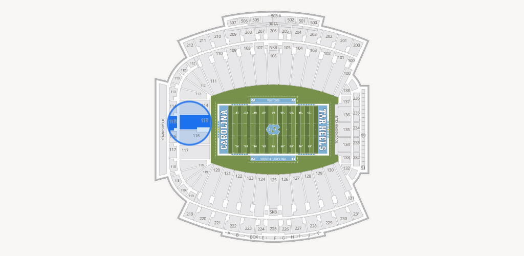 Kenan Memorial Stadium Seating Chart