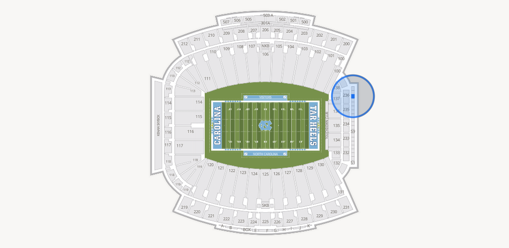 Kenan Memorial Stadium Seating Chart