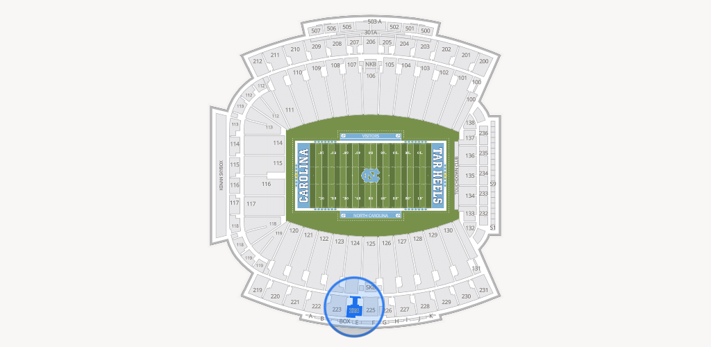 Kenan Memorial Stadium Seating Chart