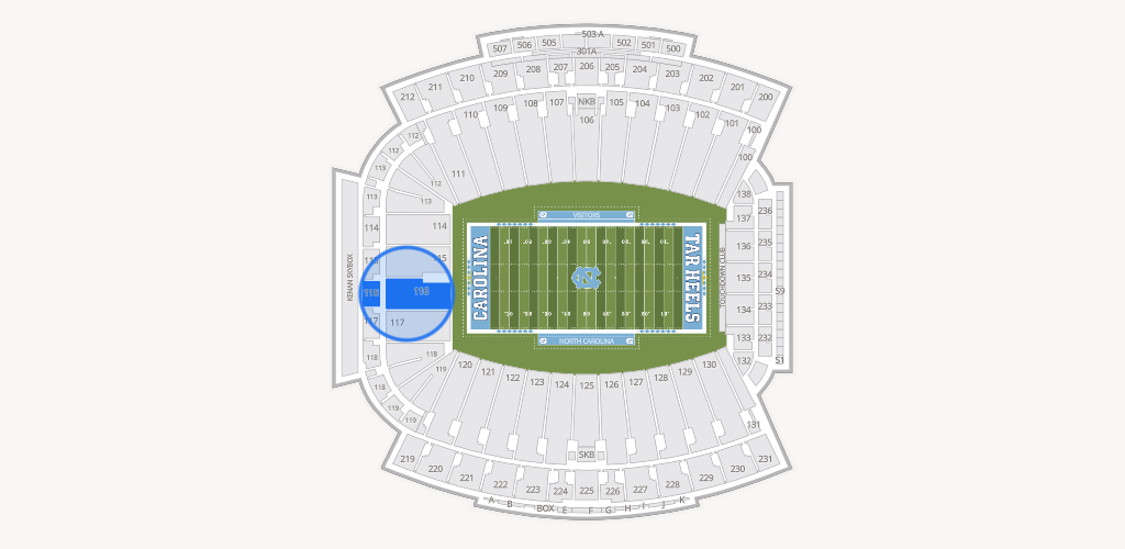 Kenan Memorial Stadium Seating Chart