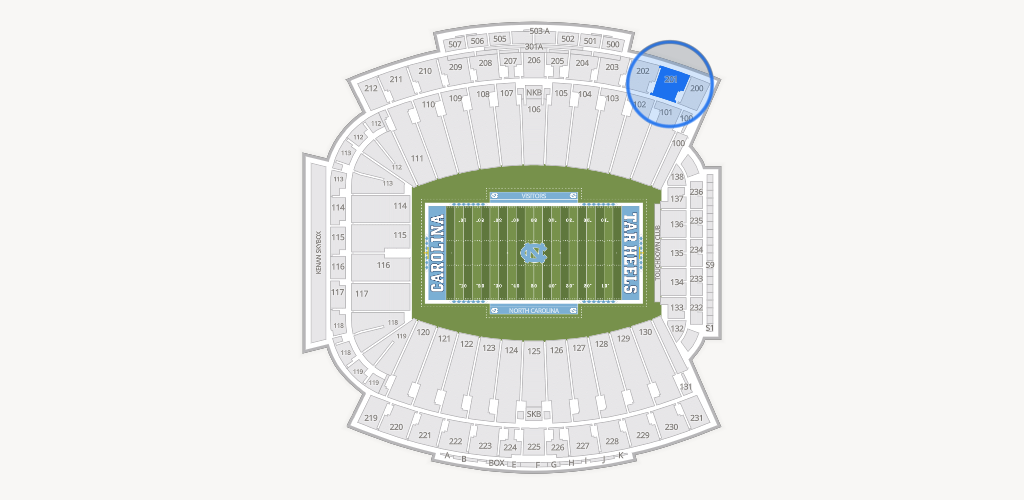 Kenan Memorial Stadium Seating Chart