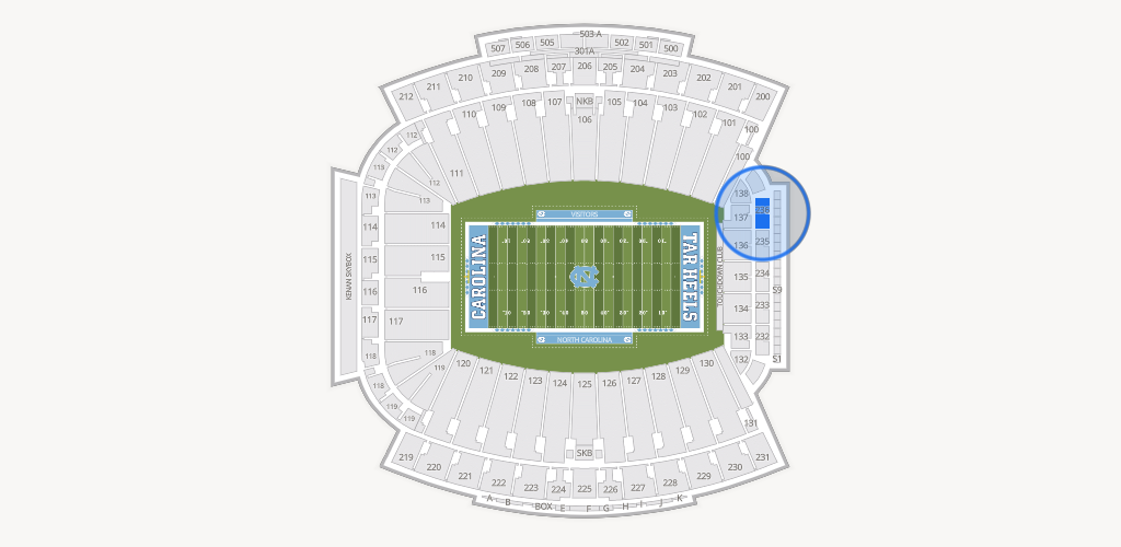 Kenan Memorial Stadium Seating Chart
