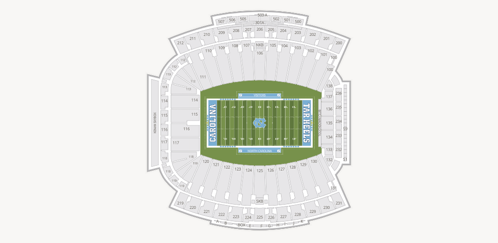 Kenan Memorial Stadium Seating Chart