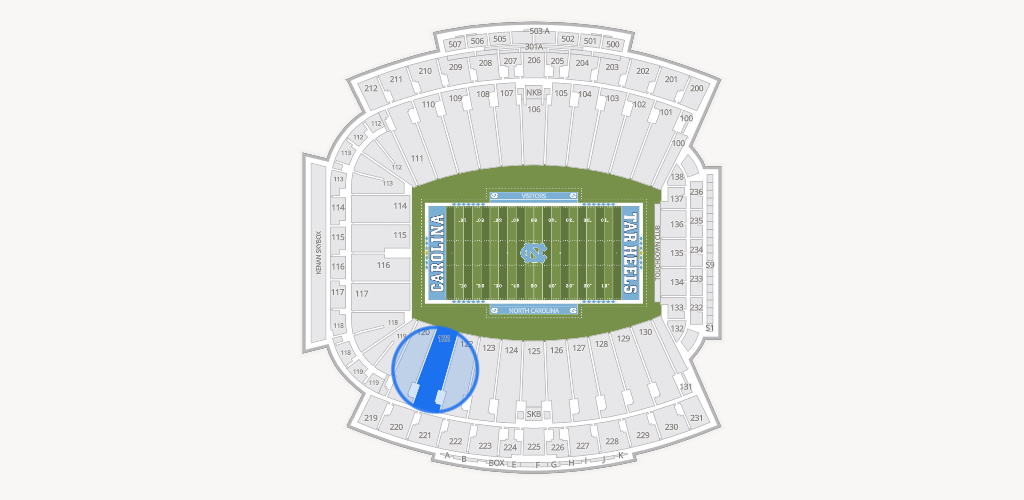 Kenan Memorial Stadium Seating Chart