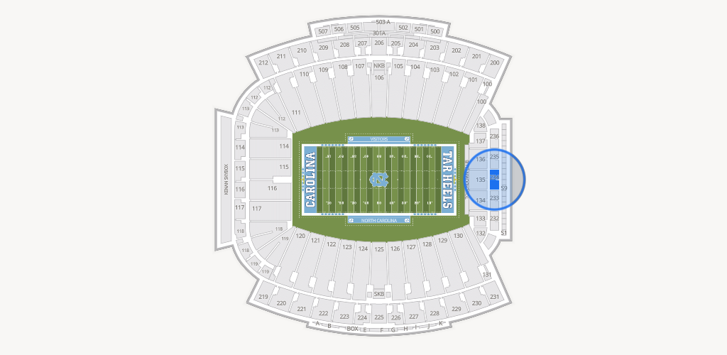 Kenan Memorial Stadium Seating Chart