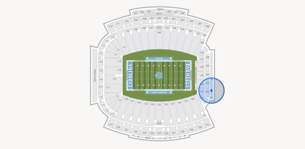 Kenan Memorial Stadium Seating Chart