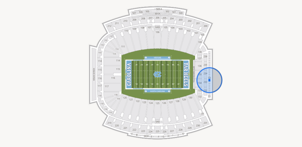 Kenan Memorial Stadium Seating Chart