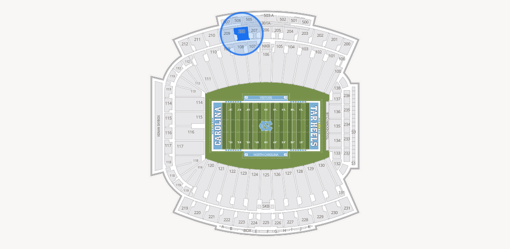 Kenan Memorial Stadium Seating Chart