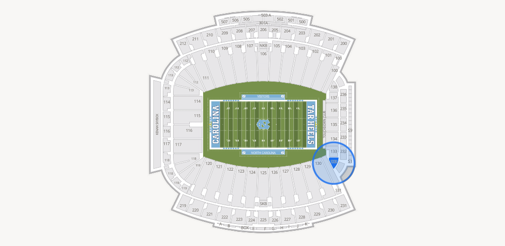 Kenan Memorial Stadium Seating Chart