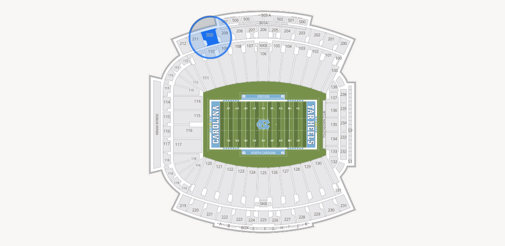 Kenan Memorial Stadium Seating Chart
