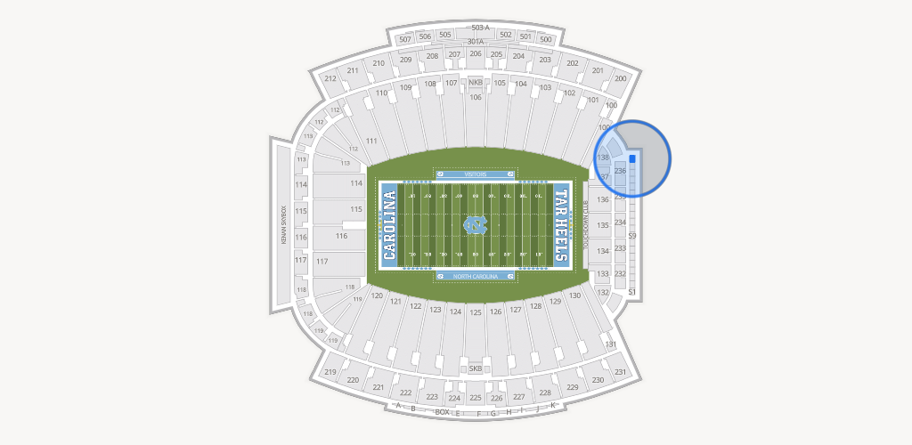 Kenan Memorial Stadium Seating Chart