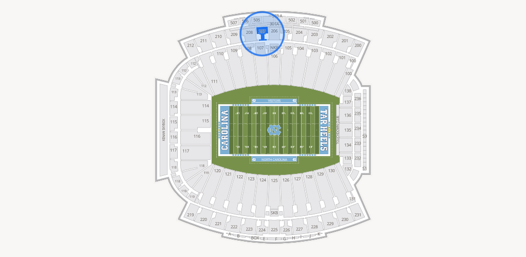 Kenan Memorial Stadium Seating Chart