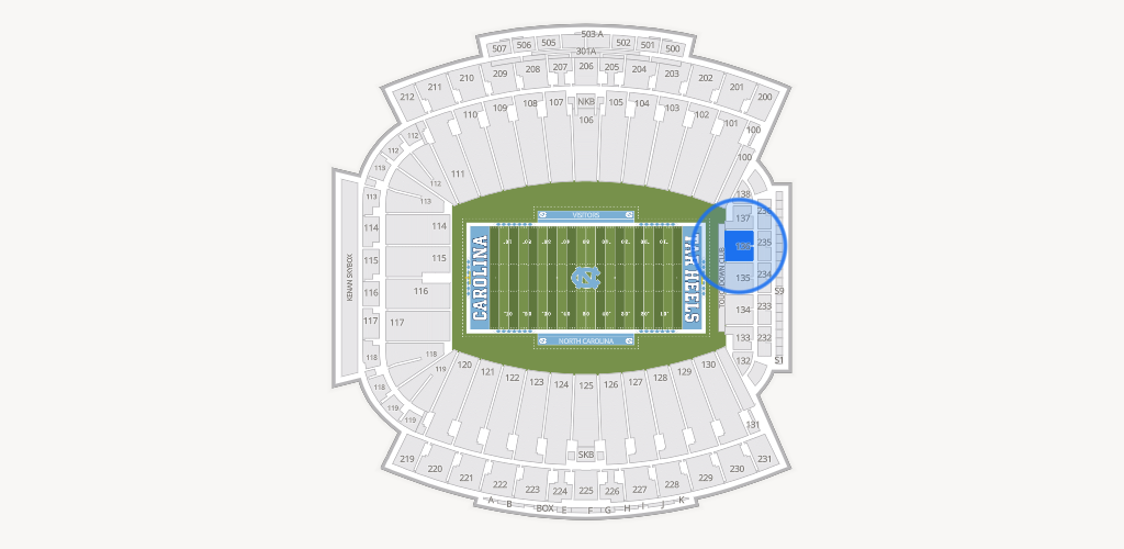 Kenan Memorial Stadium Seating Chart