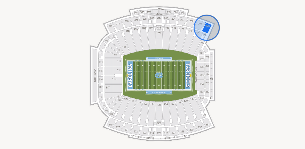 Kenan Memorial Stadium Seating Chart