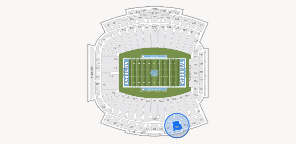 Kenan Memorial Stadium Seating Chart