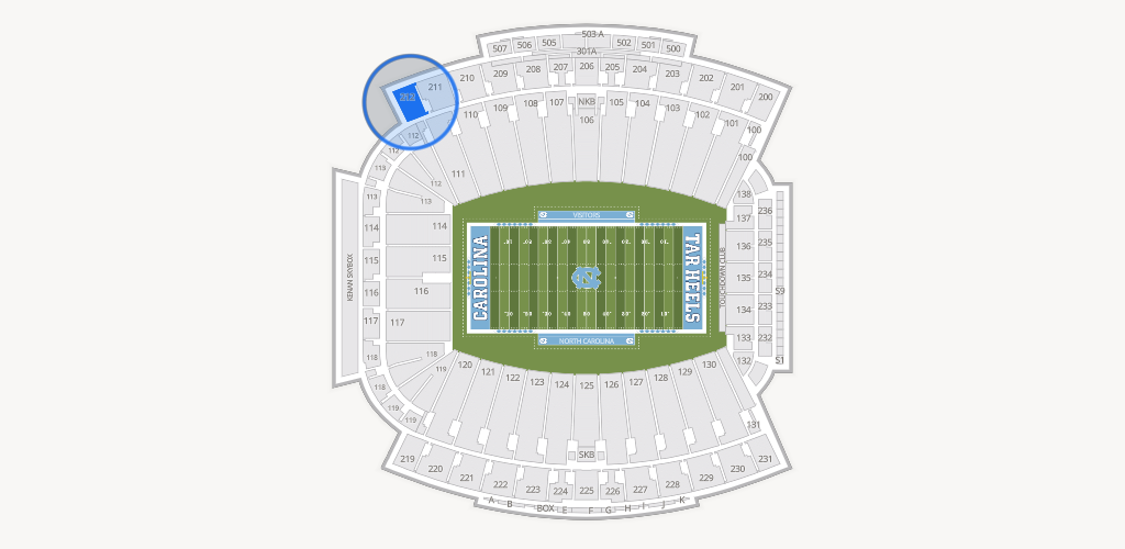 Kenan Memorial Stadium Seating Chart