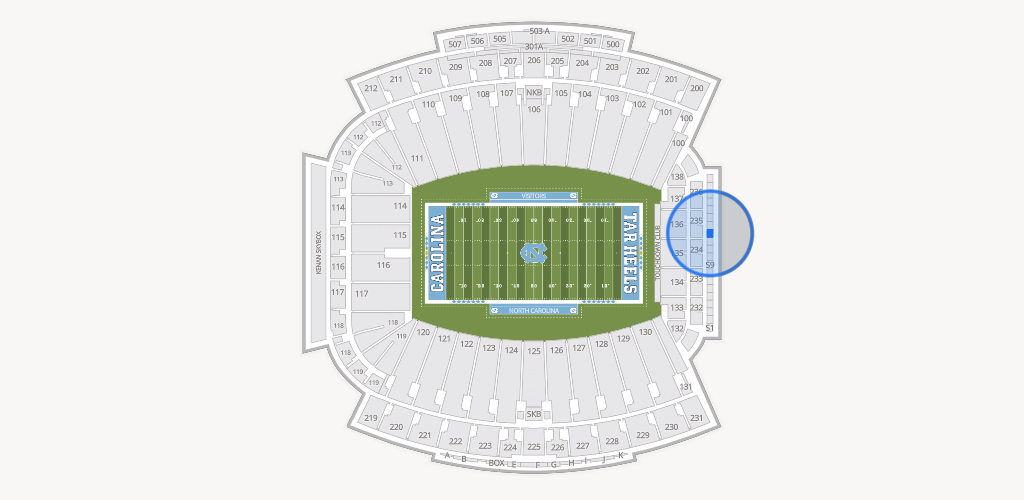 Kenan Memorial Stadium Seating Chart